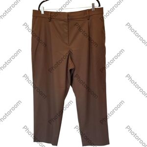 LOFT Plus Size Women's Classic Brown Pants Size 18